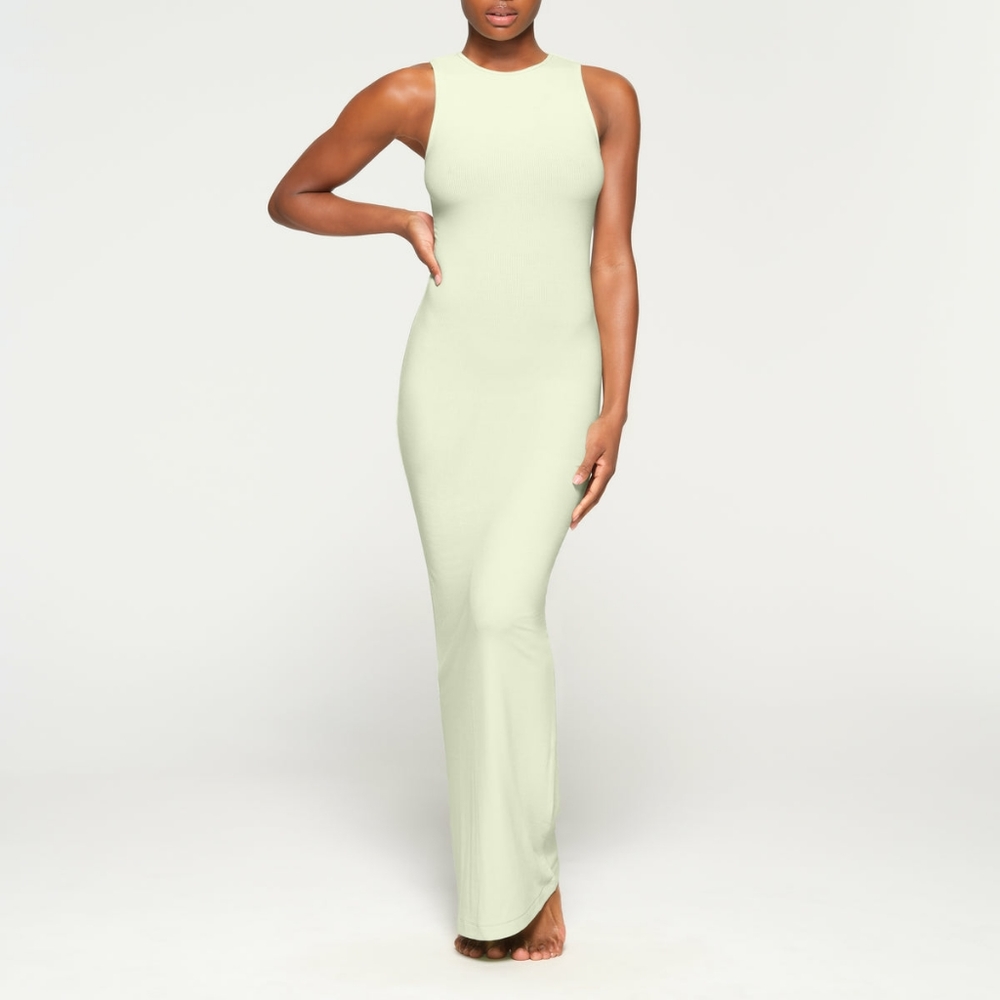 SKIMS Women's Maxi Dress in Light Green